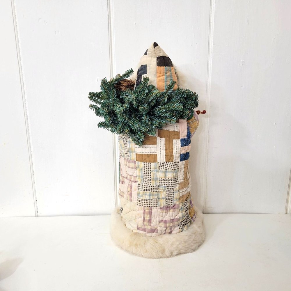 Linda Randall Collectible Primitive Quilt Santa 1992 Limited Edition - Picture 5 of 8